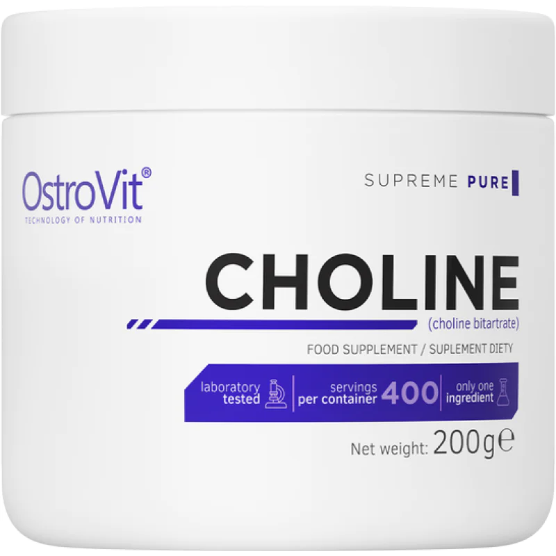 Choline Bitartrate Powder 200 гр | OstroVit Choline Bitartrate Powder 200 гр | OstroVit