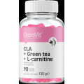 CLA + Green Tea + L-Carnitine 90 капсули | OstroVit Подкрепя физическите и умствените способности Помага да се съкрати времето за регенерация след тренировка Участва в поддържането на здравословно телесно тег CLA + Green Tea + L-Carnitine 90 капсули | Ost