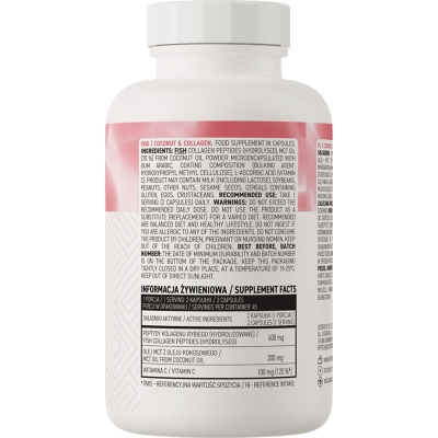 Coconut & Collagen 90 капсули | OstroVit Coconut & Collagen 90 капсули | OstroVit