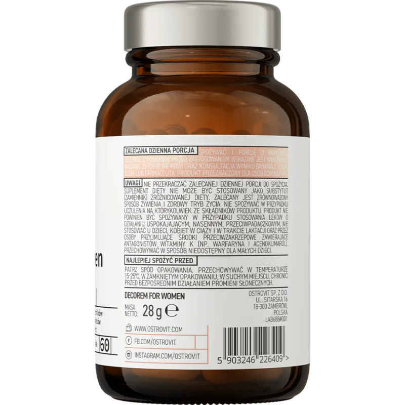 Decorem for Women 60 капсули | OstroVit Decorem for Women 60 капсули | OstroVit