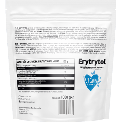 Erythritol 1000 гр | OstroVit Удобен за използване продукт на кристали Дарява сладост и е подходящ за диабетици Еритритол (Подсладител) 1000 гр е на топ цена от OstroVit Какво знаем за Еритритол (Подслади Erythritol 1000 гр | OstroVit Удобен за използване