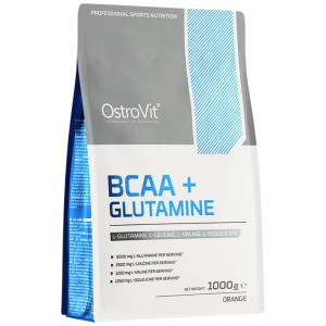 BCAA + Glutamine Powder - Портокал 1000 гр | OstroVit
