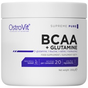 BCAA + Glutamine Powder - Неовкусен 200 гр | OstroVit