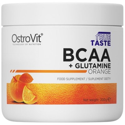 BCAA + Glutamine Powder - Портокал 200 гр | OstroVit