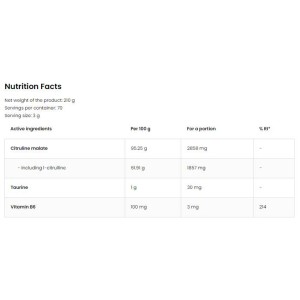 Citrulline Malate Powder - Круша 210 гр | OstroVit