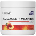 Collagen + Vitamin C Powder - Праскова 200 гр | OstroVit