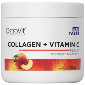 Collagen + Vitamin C Powder - Праскова 200 гр | OstroVit