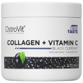 Collagen + Vitamin C Powder - Касис 200 гр | OstroVit