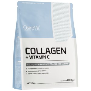 Collagen + Vitamin C Powder - Неовкусен 400 гр | OstroVit
