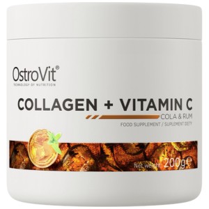 Collagen + Vitamin C Powder - Кола с ром 200 гр | OstroVit