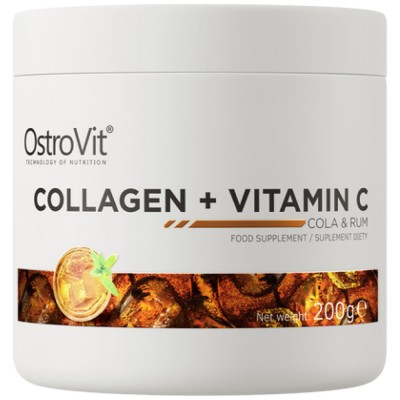 Collagen + Vitamin C Powder - Кола с ром 200 гр | OstroVit