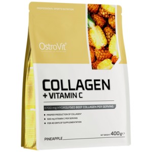 Collagen + Vitamin C Powder - Ананас 400 гр | OstroVit