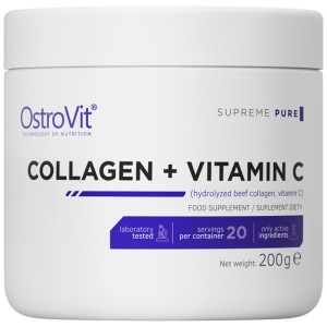 Collagen + Vitamin C Powder - Неовкусен 200 гр | OstroVit
