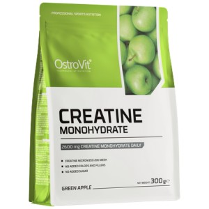 Creatine Monohydrate Powder - Зелена ябълка 300 гр | OstroVit