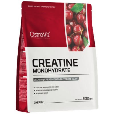 Creatine Monohydrate Powder - Череша 500 гр | OstroVit