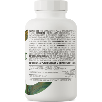 Folic Acid 90 таблетки | OstroVit