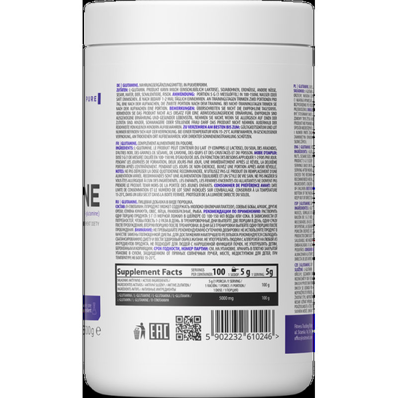 Glutamine Powder 500 гр | OstroVit Glutamine Powder 500 гр | OstroVitДейства антикатаболно върху клетките
Подобрява ресинтеза на мускулен гликоген
Намалява значително времето за регенерация след тежки тренировки
Подпомага имунната система и ч Glutamine Powder 500 гр | OstroVit Действа антикатаболно върху клетките Подобрява ресинтеза на мускулен гликоген Намалява значително времето за регенерация след тежки тренировки Подпомага имунната система Glutamine Powder 500 гр | OstroVit Действа антикат