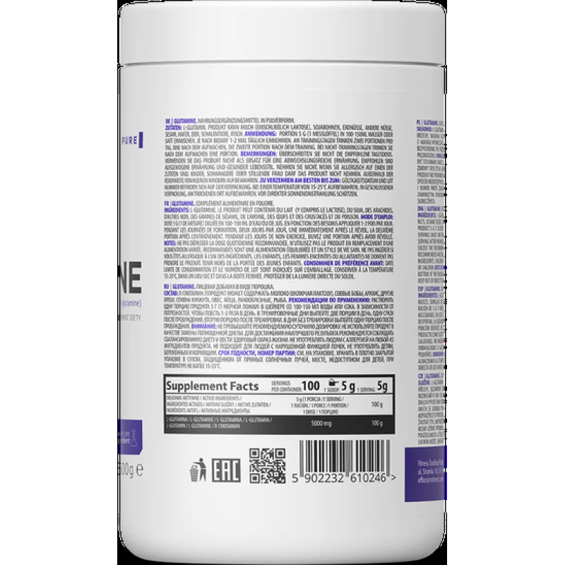 Glutamine Powder 500 гр | OstroVit Glutamine Powder 500 гр | OstroVitДейства антикатаболно върху клетките
Подобрява ресинтеза на мускулен гликоген
Намалява значително времето за регенерация след тежки тренировки
Подпомага имунната система и ч Glutamine Powder 500 гр | OstroVit Действа антикатаболно върху клетките Подобрява ресинтеза на мускулен гликоген Намалява значително времето за регенерация след тежки тренировки Подпомага имунната система Glutamine Powder 500 гр | OstroVit Действа антикат