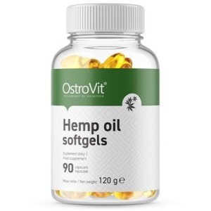 Hemp Oil 1000 мг 90 гел-капсули | OstroVit