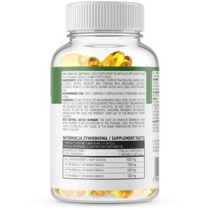 Hemp Oil 1000 мг 90 гел-капсули | OstroVit