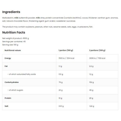 GainLicious Rapid Mass Gain - Солен карамел 4500 гр | OstroVit
