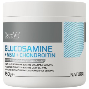 Glucosamine + MSM + Chondroitin Powder - Неовкусен 150 гр | OstroVit