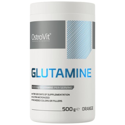 Glutamine Powder - Портокал 500 гр | OstroVit