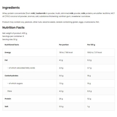 High Protein Ice Cream - Шоколад 400 гр | OstroVit