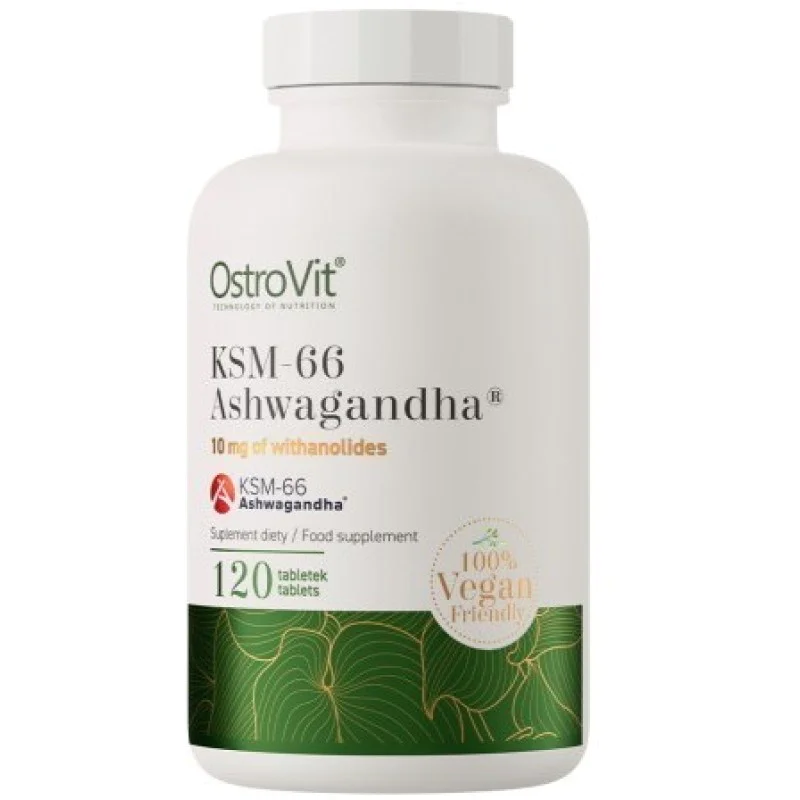 KSM-66 Ashwagandha 120 таблетки | OstroVit KSM-66 Ashwagandha 120 таблетки | OstroVit