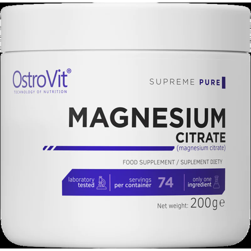 Magnesium Citrate 200 гр | OstroVit Magnesium Citrate 200 гр OstroVitДопринася за намаляване на умората
Помага за поддържане на електролитния баланс
Поддържа правилния енергиен метаболизъм
Помага за правилното функциониране на нервната систем Magnesium Citrate 200 гр OstroVit Допринася за намаляване на умората Помага за поддържане на електролитния баланс Поддържа правилния енергиен метаболизъм Помага за правилното функциониране на нервната Magnesium Citrate 200 гр OstroVit Допринася за намаляв