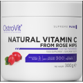 Natural Vitamin C from Rose Hips Powder 300 гр | OstroVit 70% стандартизация на витамин С  Помага при настинка и грип Мощен антиоксидант Помага за поддържане на здрава имунна система  Облекчав Natural Vitamin C from Rose Hips Powder 300 гр | OstroVit 70% 