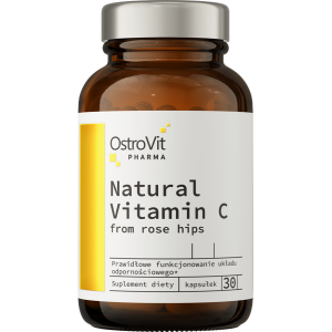 Natural Vitamin C from Rose Hips 30 капсули | OstroVit