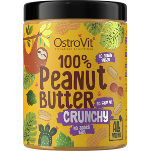 100% Peanut Butter Crunchy 1000 гр | OstroVit