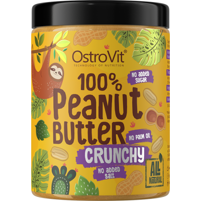 100% Peanut Butter Crunchy 1000 гр | OstroVit