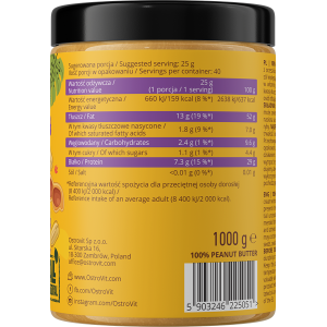 100% Peanut Butter Crunchy 1000 гр | OstroVit
