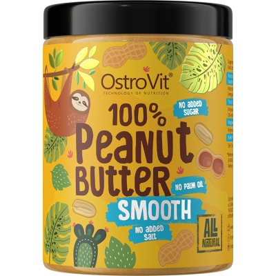 100% Peanut Butter Smooth 1000 гр | OstroVit