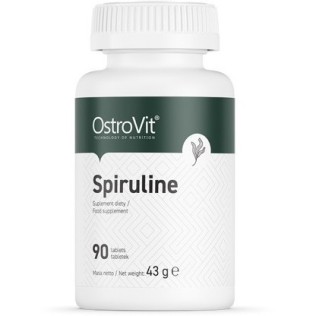 Spiruline 500 мг 90 таблетки | OstroVit Помага за почистване на тялото от тежки метали Поддържа здравето на имунната система  Има алкализиращо въздействие върху тялото Понижава кръвната захар Спиру Spiruline 500 мг 90 таблетки | OstroVit Помага за почиств
