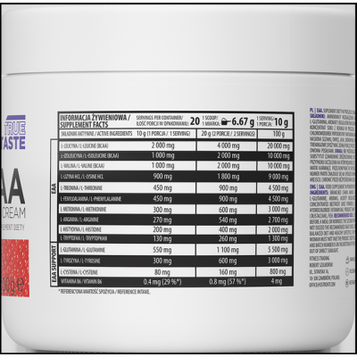 Supreme Pure EAA Powder 200 гр | OstroVit Supreme Pure EAA Powder 200/400 гр | OstroVit Ефективно подпомага анаболните процеси Предотвратява мускулния катаболизъм Увеличава количеството енергия, достъпно за мускулните клетки EAA (Есенциални а Supreme Pure EAA Powder 200/400 гр | OstroVit Ефективно подпомага анаболните процеси Предотвратява мускулния катаболизъм Увеличава количеството енергия, достъпно за мускулните клетки EAA (Есенциални Supreme Pure EAA Powder 200/400 гр | OstroVit Ефективно