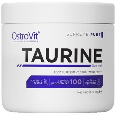 Taurine на Прах 300 гр | OstroVit Идеална бионаличност и най-високото ниво на микронизация Модулира възпалителната реакция на организма Спомага за подобряване на атлетичните показатели Показва антиоксидант Taurine на Прах 300 гр | OstroVit Идеална бионали