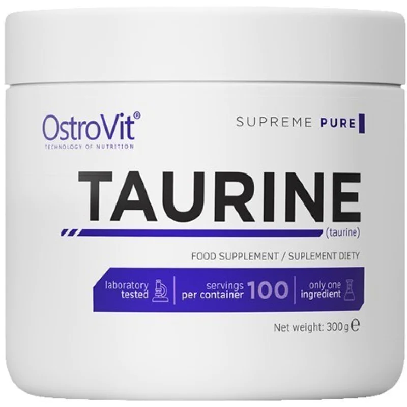 Taurine на Прах 300 гр | OstroVit Идеална бионаличност и най-високото ниво на микронизация Модулира възпалителната реакция на организма Спомага за подобряване на атлетичните показатели Показва антиоксидант Taurine на Прах 300 гр | OstroVit Идеална бионали