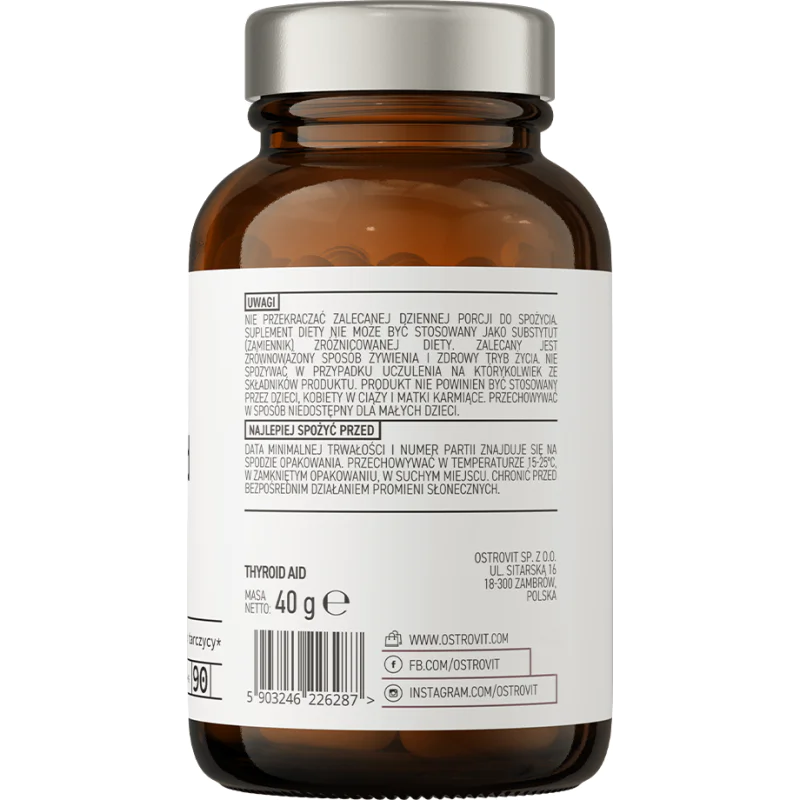 Thyroid Aid 90 капсули | OstroVit Thyroid Aid 90 капсули | OstroVit