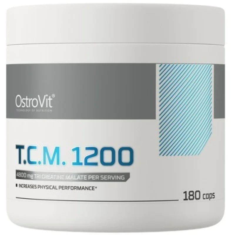 Tri Creatine Malate T.C.M. 1200 180 капсули | OstroVit Tri Creatine Malate T.C.M. 1200 180 капсули | OstroVit
