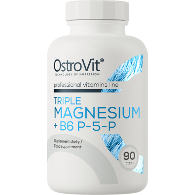 Triple Magnesium + B6 P-5-P 90 капсули | OstroVit Triple Magnesium + B6 P-5-P 90 капсули | OstroVit