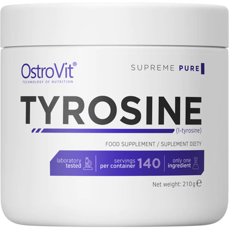 Pure L-Tyrosine Powder 210 гр | Ostrovit Pure L-Tyrosine Powder 210 гр | OstrovitПодобрява настроението, като насърчава производството на допамин (хормонът на удоволствието и щастието)
Намалява ефектите от физическа и умствена умора след тежка фи Pure L-Tyrosine Powder 210 гр | Ostrovit Подобрява настроението, като насърчава производството на допамин (хормонът на удоволствието и щастието) Намалява ефектите от физическа и умствена умора след тежка физичес Pure L-Tyrosine Powder 210 гр | Ostrovit По