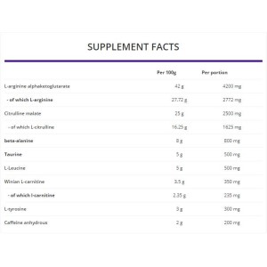 PUMP Pre-Workout Formula - Лимон 500 гр | OstroVit