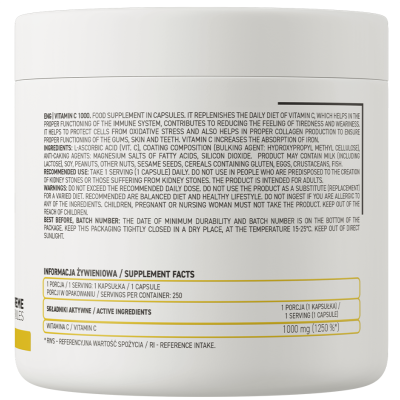 OstroVit Vitamin C 1000 mg 250 капсули