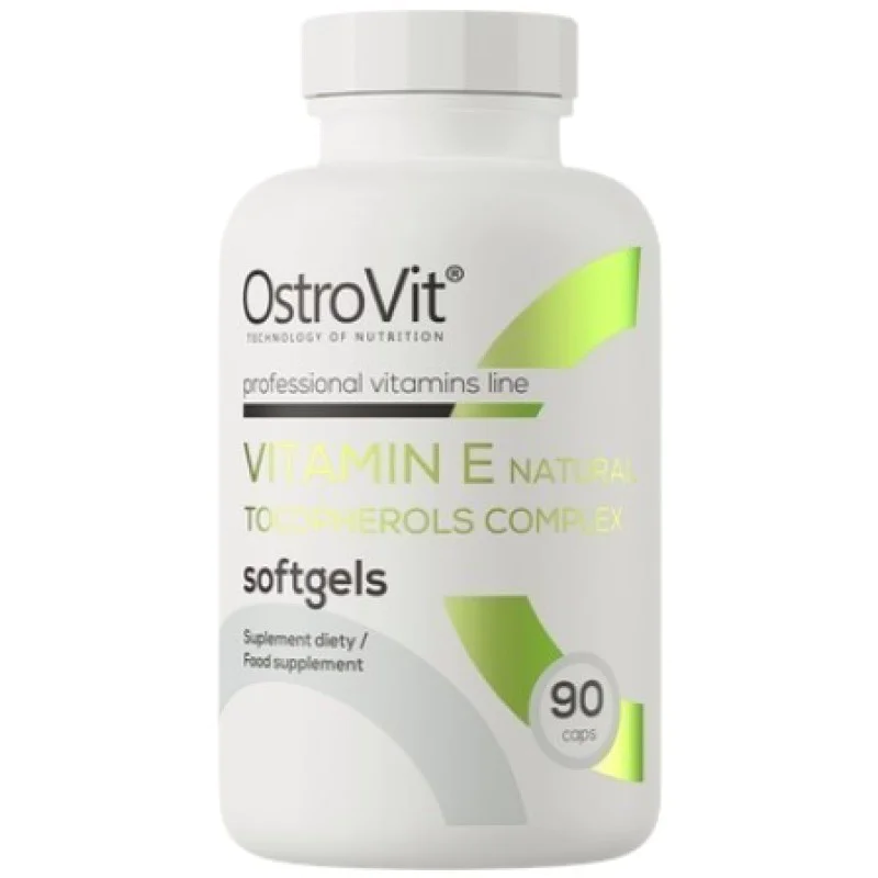 Vitamin E Natural Tocopherols Complex 90 гел-капсули | OstroVit Vitamin E Natural Tocopherols Complex 90 гел-капсули | OstroVit