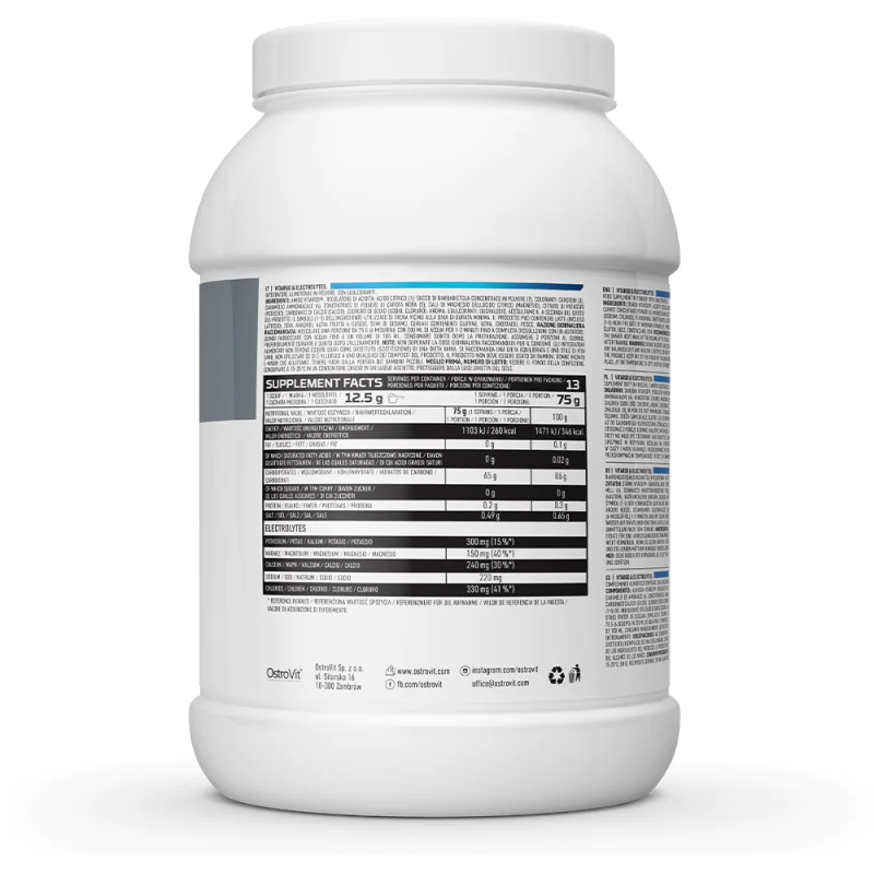 Vitargo & Electrolytes 1000 гр | OstroVit Vitargo & Electrolytes 1000 гр | OstroVit