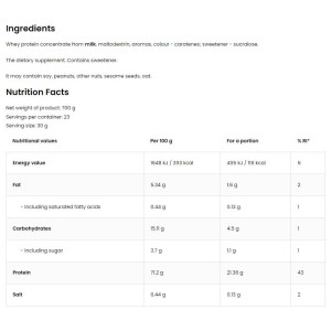 100% Whey Protein - Бананова торта 700 гр | OstroVit