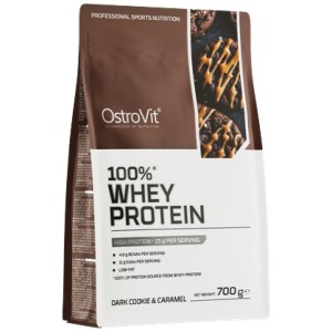 100% Whey Protein - Черна бисквита с карамел 700 гр | OstroVit